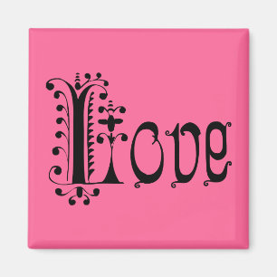 Imán Fancy Red Loopy Love