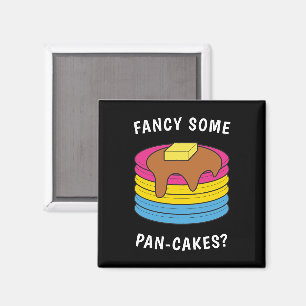 Imán Fancy Some Pan-cakes Funny LGBTQ Pansexual Pride O