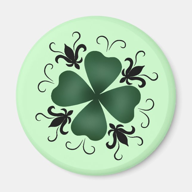 Imán Fancy Victorian shamrock (Frente)