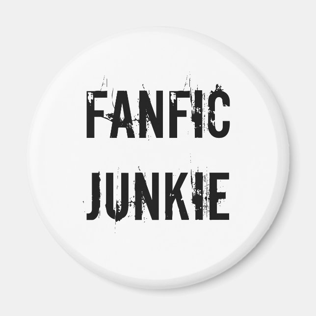 Imán Fanfic Junkie Magnet (Frente)