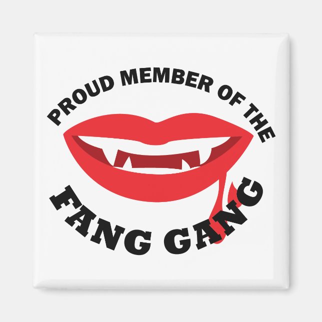 Imán Fang Gang Square Magnet (Blanco) (Frente)