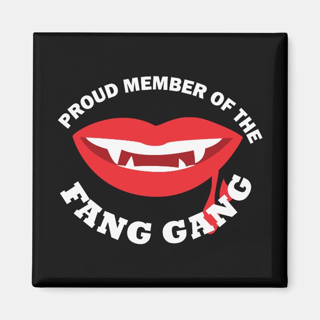 Imán Fang Gang Square Magnet (Oscuro) (Frente)
