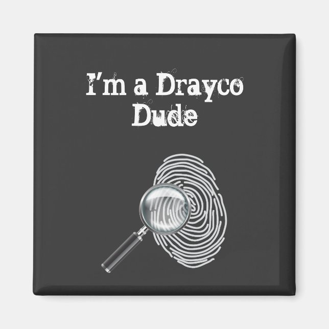 Imán fans de la serie de misterio de Scott Drayco (Frente)