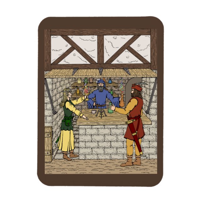 Imán Fantasía Apothecary Shop (Vertical)