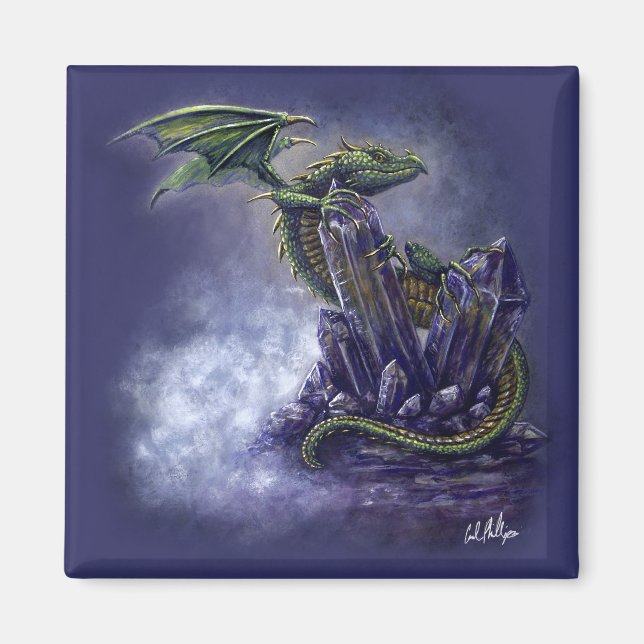 Imán Fantasía Art Crystal Dragon Magnet (Frente)