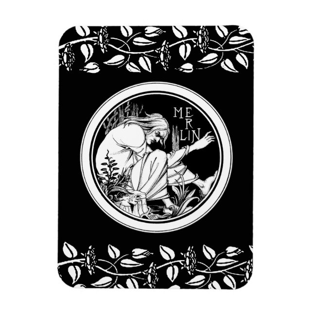 Imán Fantasía Art Nouveau de Merlin (Vertical)