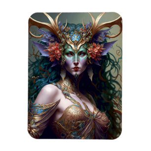 Imán Fantasía artística de la diosa de Woodland