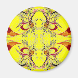 Imán Fantasía de árboles y aves