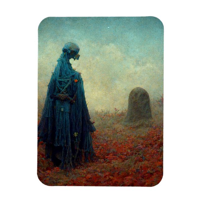 Imán Fantasía de ciencia ficción en la tumba surrealist (Vertical)