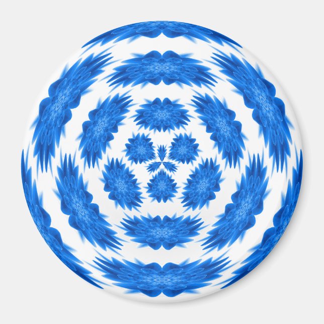 Imán Fantasía en azul... (Frente)