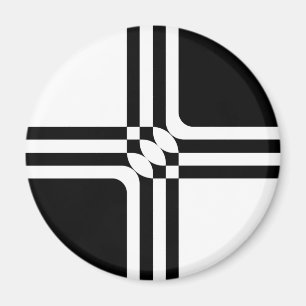 Imán Fantasía en blanco y negro