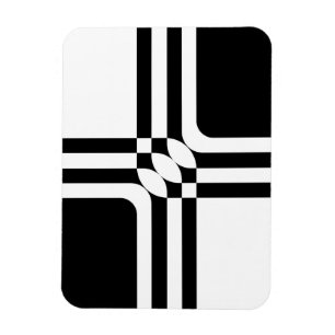 Imán Fantasía en blanco y negro