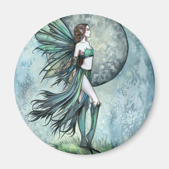 Imán Fantasía gótica intrépida Molly Harrison Fairy Art (Frente)