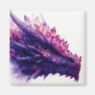 Imán Fantasía Mística Ametista Crystal Dragon Bestia