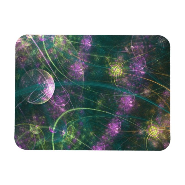 Imán Fantasía morada y dorada (Horizontal)