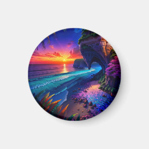 Imán Fantasía Playa Tropical Cuatro