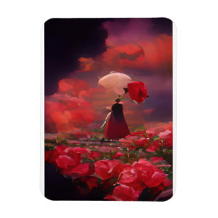 Imán Fantasía Rosa en el cielo