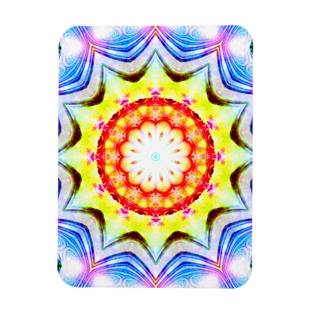 Imán Fantasía Sacerdote Mage Magia Vibrante Mandela (Vertical)