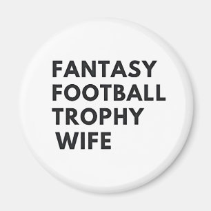 Imán Fantasía Trofeo de Fútbol Esposa Parejas divertida