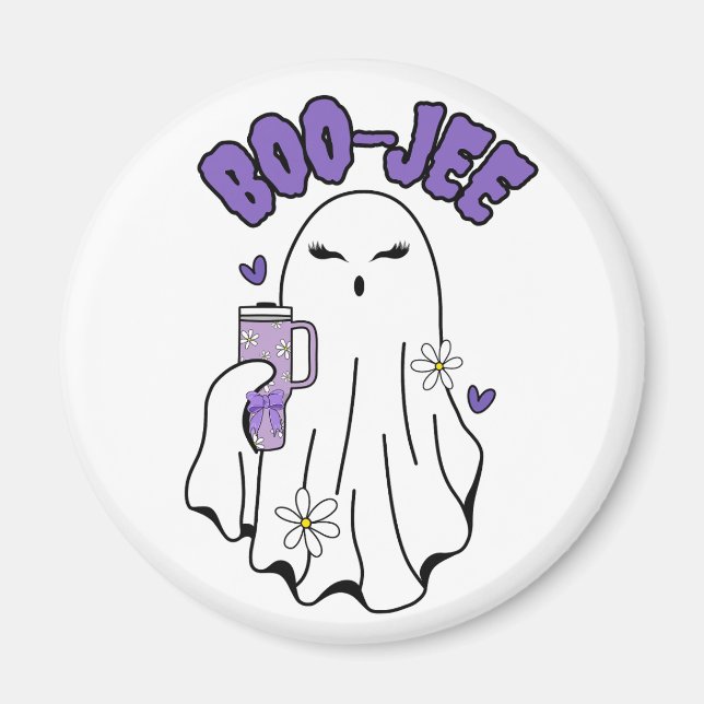 Imán Fantasma Boo-Jee Cute Halloween con Tumbler de 40  (Frente)