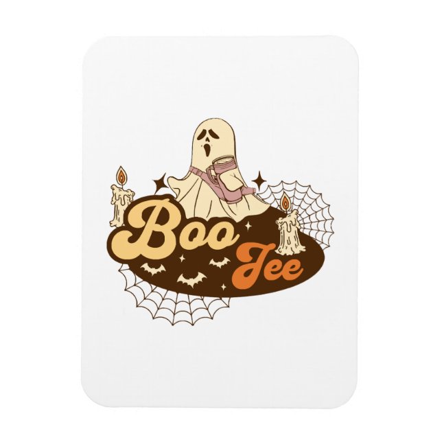 Imán Fantasma Boo-Jee Halloween divertido (Vertical)