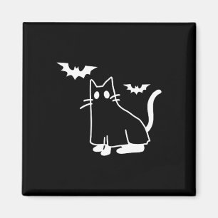 Imán Fantasma Cat Pocket Halloween Disstume Hombres Muj