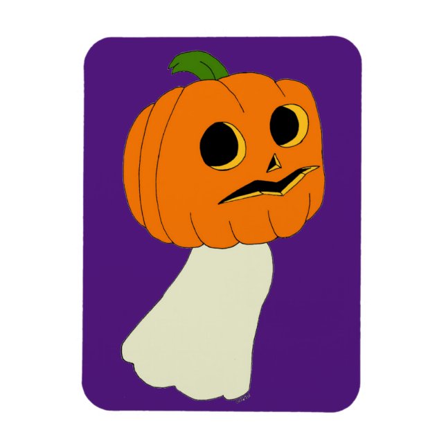 Imán Fantasma de cabeza de calabaza (Vertical)