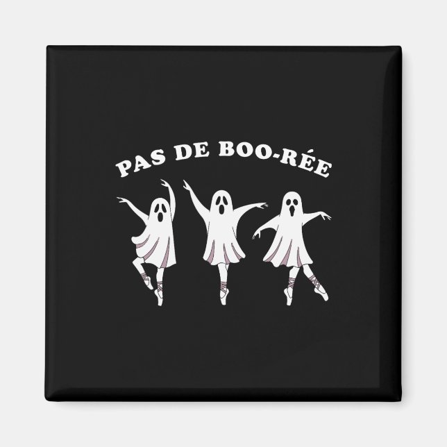 Imán Fantasma De Halloween De Ballet De Boo Ree Para Ch (Frente)