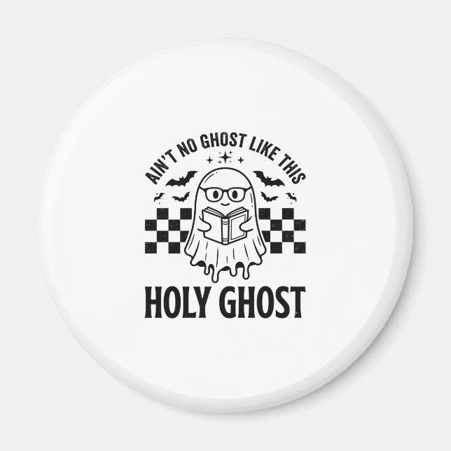 Imán Fantasma de Halloween Espíritu Santo divertido vin (Frente)