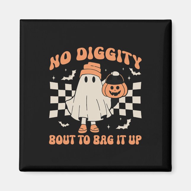 Imán Fantasma de Halloween no hay dignidad para encerra (Frente)