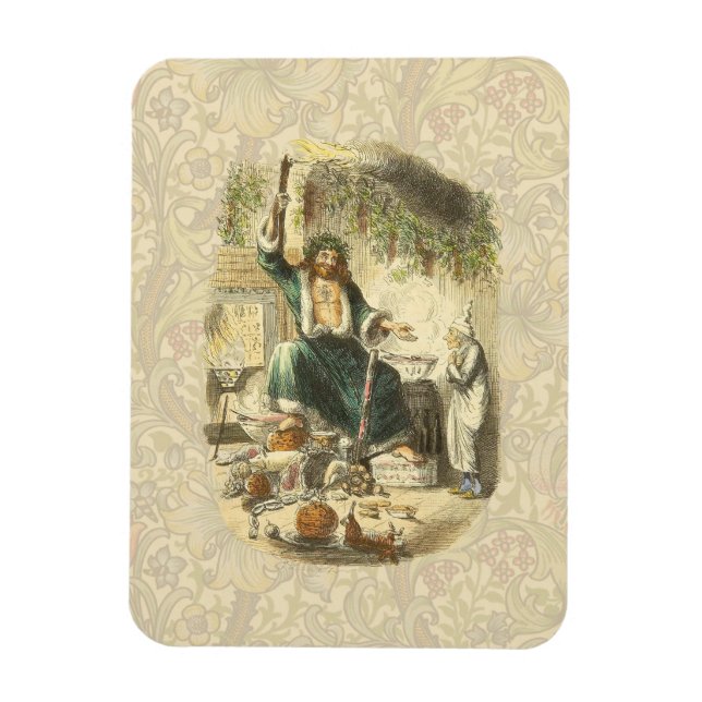 Imán Fantasma de la Navidad Presente Scrooge (Vertical)