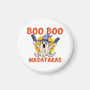 Imán Fantasma divertido de Halloween Boo Boo Madafakas