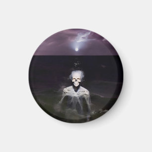 Imán Fantasma en el mar - Pintura de petróleo