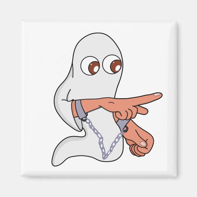 Imán Fantasma encadenado apuntando hacia delante (Frente)