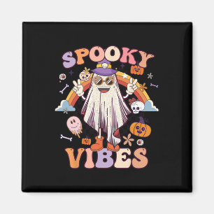Imán Fantasma Fantasma Fantasma Retro Groovy Halloween