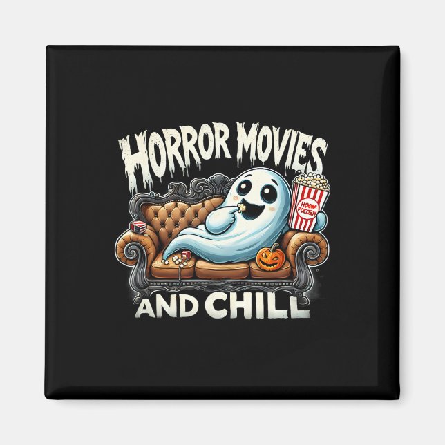Imán Fantasma Fantasma Halloween Películas De Horror Y  (Frente)