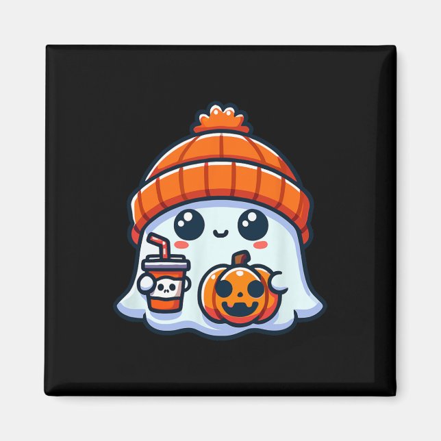 Imán Fantasma Fantasma Mens Halloween (Frente)