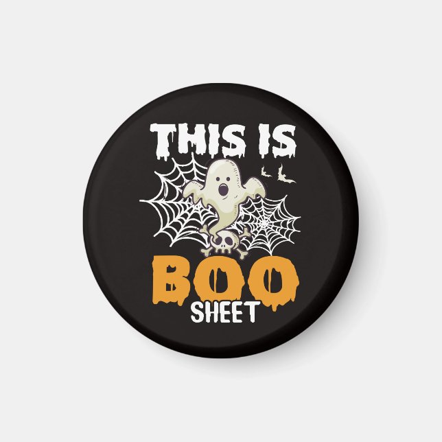 Imán Fantasma Ghost Pun Boo Sheet Halloween Magnet (Frente)