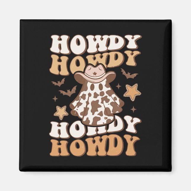 Imán Fantasma Gorra de Vaquero Bats Rodeo Halloween Occ (Frente)