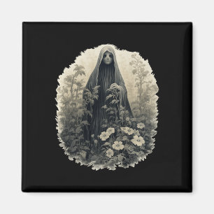 Imán Fantasma Gótica En El Bosque Fantasma Floral Vinta