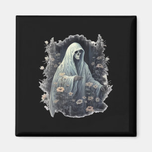 Imán Fantasma Gótica En El Bosque Fantasma Floral Vinta