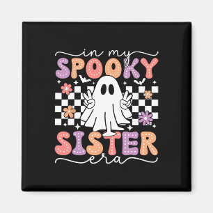 Imán Fantasma Halloween Fantasma Retro De Mi Hermana