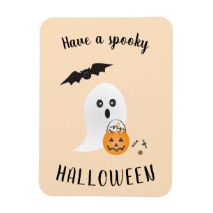 Imán Fantasma Halloween Fantasma Trick O Naranja De Tra