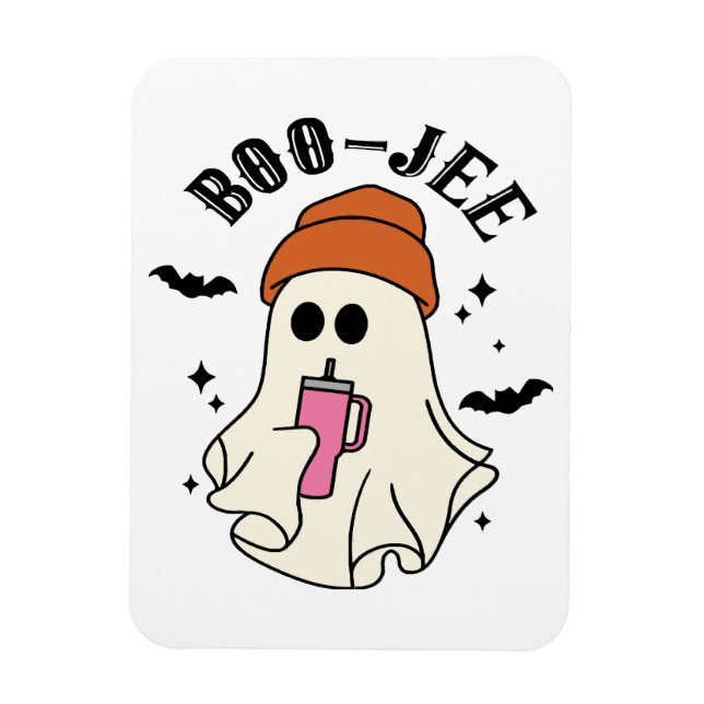 Imán Fantasma inspirada en Tumbler de Halloween (Vertical)