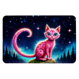 Imán Fantasma mágica de ojos azules bajo estrellas bril