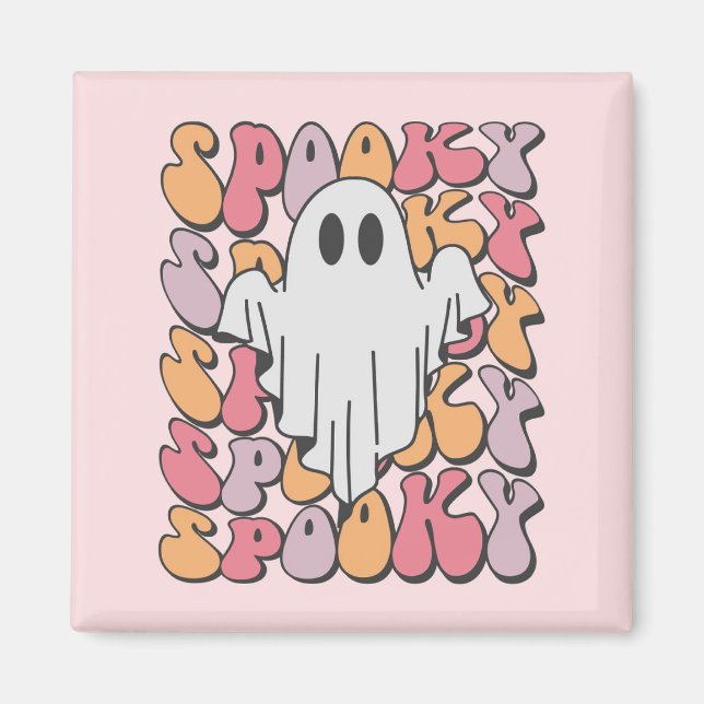 Imán Fantasma retro fantasmal (Frente)