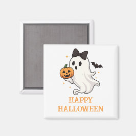 Imán Fantasma suave con barba y calabaza | Halloween
