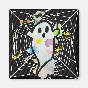 Imán Fantasma web de araña de Halloween