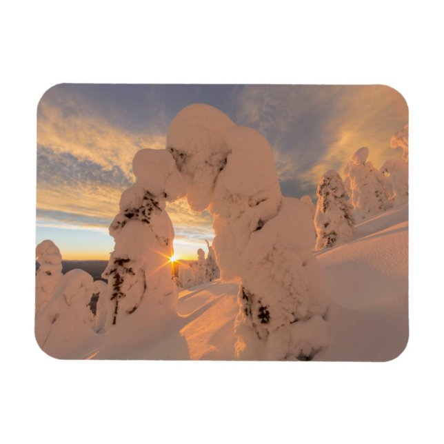 Imán Fantasmas de nieve en Whitefish Range (Horizontal)