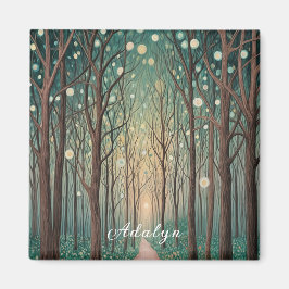 Imán Fantasmas forestales: Luces flotantes en la madera
